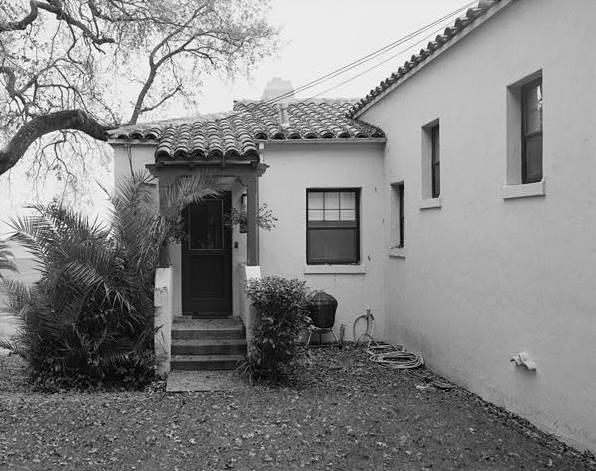 PORCH AND ENTRY TO KITCHEN AT NORTHEAST SIDE OF NORTHWEST (REAR) ELEVATION