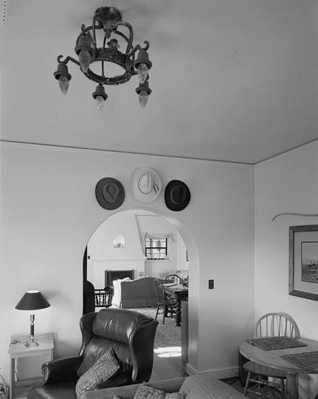 LOOKING WEST FROM DINING ROOM TO LIVING ROOM