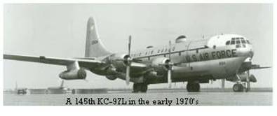 A 145th KC-97L in the early 1970s