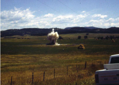 Missile silo implosion, South Dakota