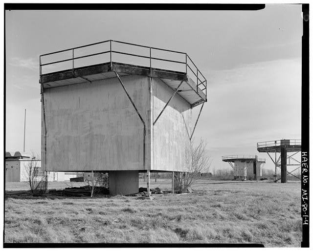 VIEW EAST, West Control Area, North Radar Tower