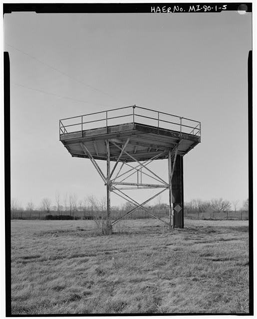 VIEW SOUTHWEST, West Control Area, middle North Radar Tower