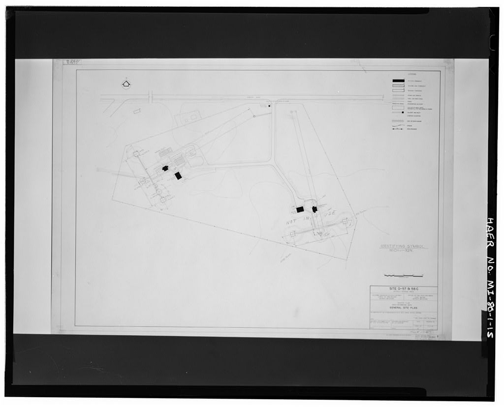 Site D-57 & 58-C, General Site Plan, U.S. Army Corps of Engineers, no date.