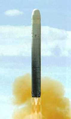 UR-100N (SS-19 Stilleto) Russian-Soviet Intercontinental Ballistic Missile